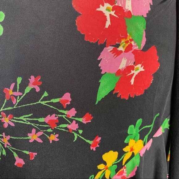 CABI DRAMA Bright Floral Print Asymmetrical Wrap Maxi Skirt - Picture 5 of 8